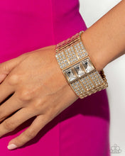 Load image into Gallery viewer, Dramatic Diva - Gold Paparazzi Life of the Party Bracelet