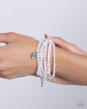 Load image into Gallery viewer, Swirling Shopaholic - White Bracelet - Paparazzi