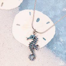 Load image into Gallery viewer, Seahorse Shanty - Blue Paparazzi Necklace