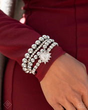 Load image into Gallery viewer, Excessive Elegance - White Bracelet - Paparazzi