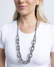 Load image into Gallery viewer, Flickering Fact - Silver Necklace - Paparazzi