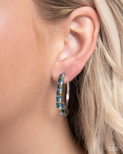 Load image into Gallery viewer, Ritzy Reputation - Blue Paparazzi Hoops