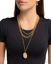 Load image into Gallery viewer, Edgy Empire - Gold Necklace - Paparazzi