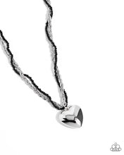 Load image into Gallery viewer, Falling Slowly - Black Heart Necklace - Paparazzi