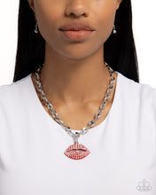 Load image into Gallery viewer, Keepsake Kisser - Red - Paparazzi Necklace