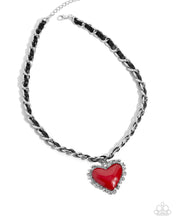 Load image into Gallery viewer, Austere Attraction - Red Heart Necklace - Paparazzi