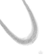 Load image into Gallery viewer, Trenchant Tribute - Silver Necklace - Paparazzi