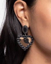 Load image into Gallery viewer, Whimsical Wrangler - Black Cheetah Earrings - Paparazzi