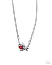 Load image into Gallery viewer, Bedazzled Beetle - Red - Paparazzi Necklace