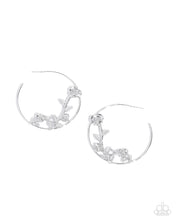 Load image into Gallery viewer, Blooming Benefit - Silver - Paparazzi Earrings