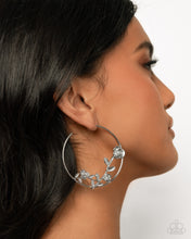 Load image into Gallery viewer, Blooming Benefit - Silver - Paparazzi Earrings