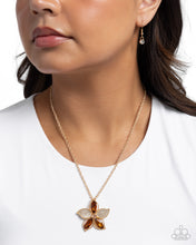 Load image into Gallery viewer, Favorite Flower - Brown Necklace - Paparazzi