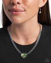 Load image into Gallery viewer, Tasteful Triad - Green - Paparazzi Necklace