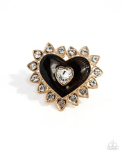 Load image into Gallery viewer, Devoted Declaration - Black - Paparazzi Ring