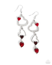 Load image into Gallery viewer, Courting Cascade - Red - Paparazzi Earrings