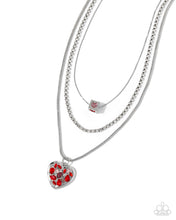 Load image into Gallery viewer, Seize the Sides - Red - Paparazzi Necklace