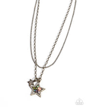 Load image into Gallery viewer, Stackable Stars - Brass - Paparazzi Necklace