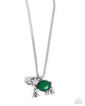 Load image into Gallery viewer, Empathetic Elephant - Green - Paparazzi Necklace