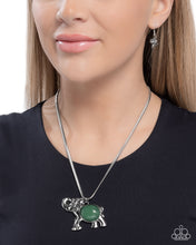 Load image into Gallery viewer, Empathetic Elephant - Green - Paparazzi Necklace