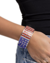 Load image into Gallery viewer, Passionate Patriotism - Multi Hinge Bracelet - Paparazzi