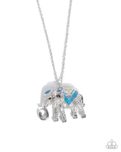 Load image into Gallery viewer, Educated Elephant - Blue Necklace - Paparazzi