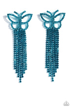 Load image into Gallery viewer, Billowing Butterflies Blue Earrings - July 2023 Life of the Party