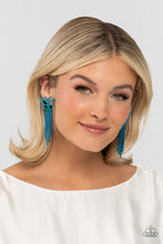 Load image into Gallery viewer, Billowing Butterflies Blue Earrings - July 2023 Life of the Party