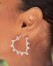 Load image into Gallery viewer, Excessive Elevation - White earrings - Paparazzi