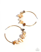 Load image into Gallery viewer, Seashell Sonnet - gold - Paparazzi earrings