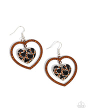Load image into Gallery viewer, Leopard Love - Brown Earrings