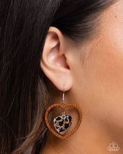 Load image into Gallery viewer, Leopard Love - Brown Earrings