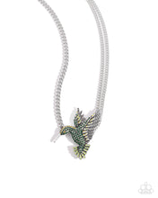 Load image into Gallery viewer, Hummingbird Headline - green - Paparazzi necklace