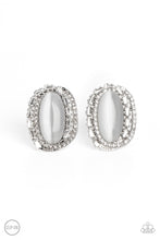 Load image into Gallery viewer, Paparazzi - Shimmery Statement - White Clip-On
