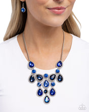 Load image into Gallery viewer, Dripping in Dazzle - Blue Necklace - Paparazzi
