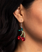 Load image into Gallery viewer, Cherry Cameo - Red Paparazzi Earrings
