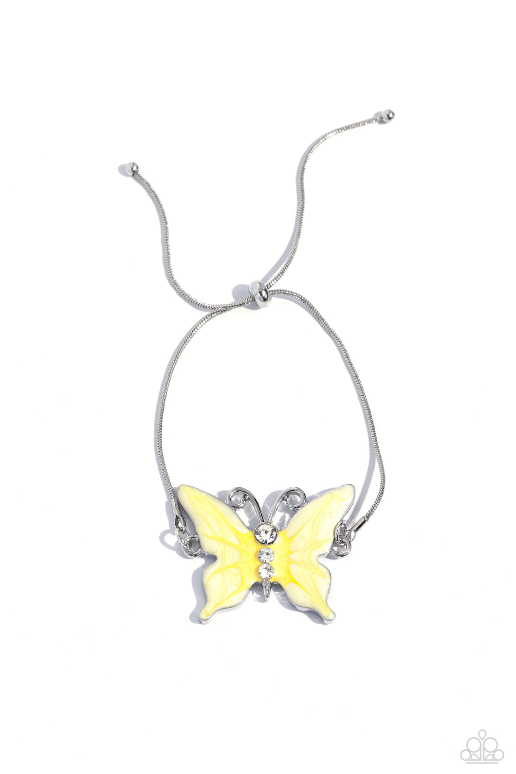 Aerial Adornment - Yellow Paparazzi Bracelet