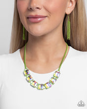 Load image into Gallery viewer, I SQUARE to Secrecy - Green Necklace - Paparazzi
