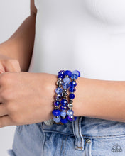 Load image into Gallery viewer, Stack of GLASS - Blue Bracelet - Paparazzi
