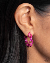 Load image into Gallery viewer, Paparazzi Earrings ~ Colorful Cameo - Pink
