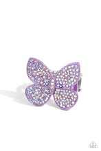 Load image into Gallery viewer, Paparazzi Butterfly Ring - Aerial Ambassador - Purple
