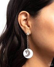 Load image into Gallery viewer, Celestial Change - White Earrings - Paparazzi
