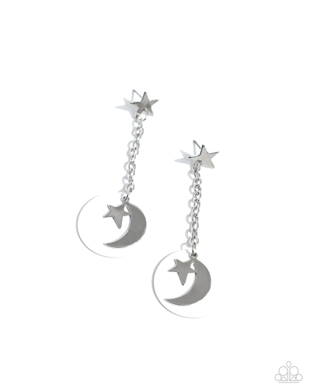 Celestial Change - White Earrings - Paparazzi