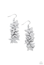 Load image into Gallery viewer, PREORDER ~ Aerial Ambiance - Silver Butterfly Earrings - Paparazzi
