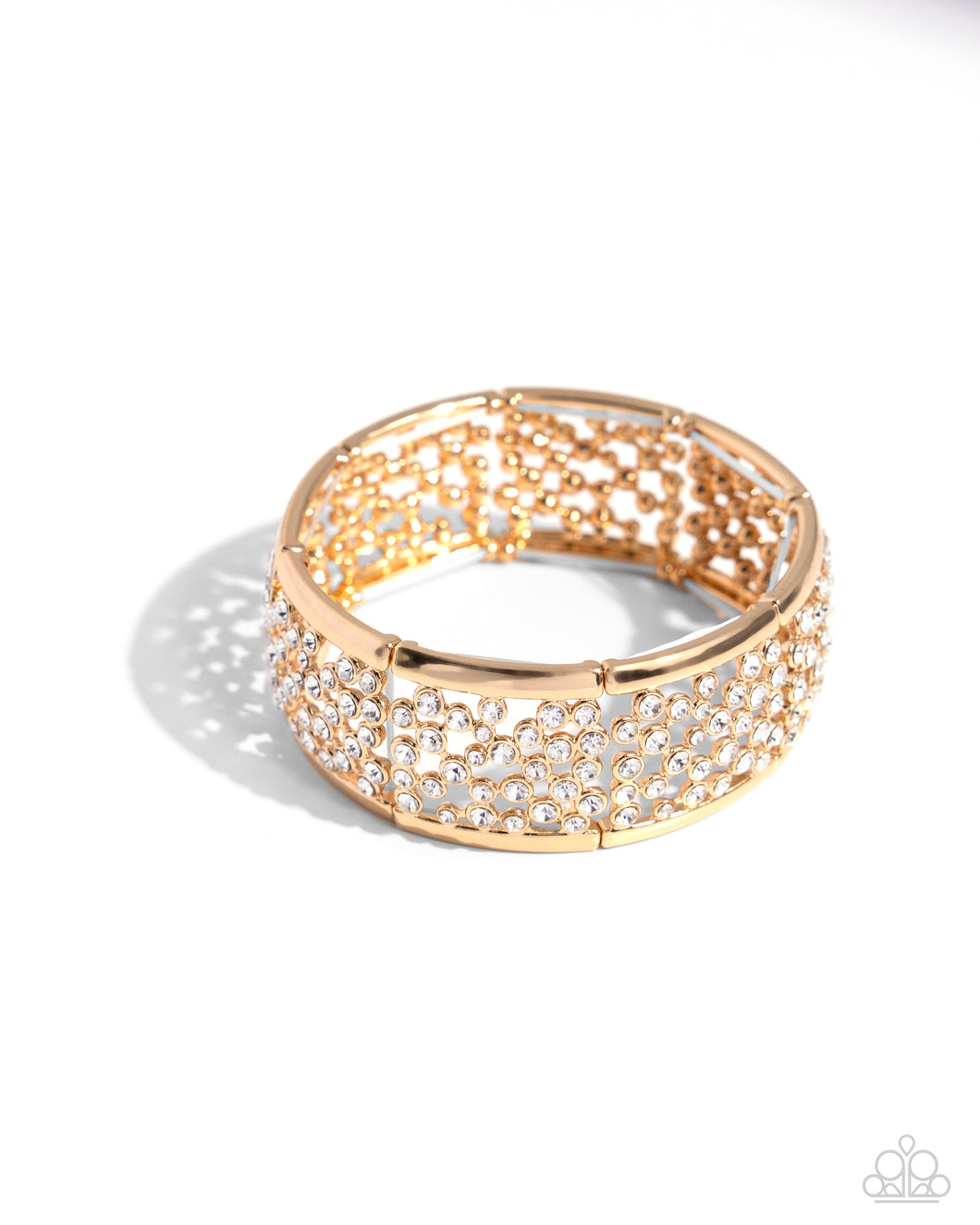 Subtly Scattered - Gold Bracelet - Paparazzi