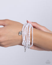 Load image into Gallery viewer, Swirling Shopaholic - White Bracelet - Paparazzi
