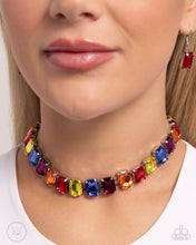 Load image into Gallery viewer, Ecstatic Emeralds - Multi Choker Necklace
