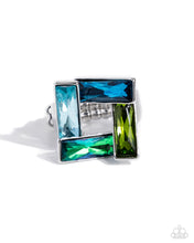 Load image into Gallery viewer, Sinuous Square - Blue Ring
