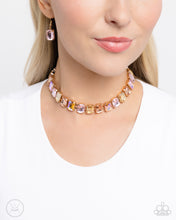 Load image into Gallery viewer, Paparazzi Necklace ~ Ecstatic Emeralds - Gold
