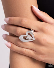 Load image into Gallery viewer, Abstract Amor - White Heart Ring
