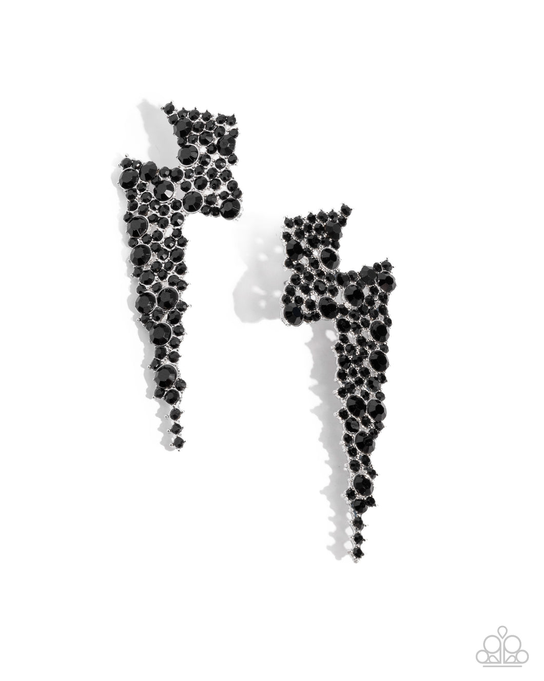 Paparazzi Earrings - Electric Effulgence - Black